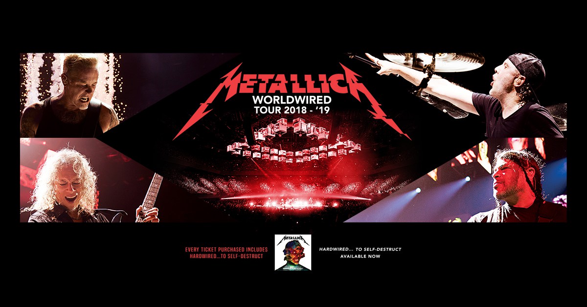 Tornano i Metallica con il WorldWired Tour