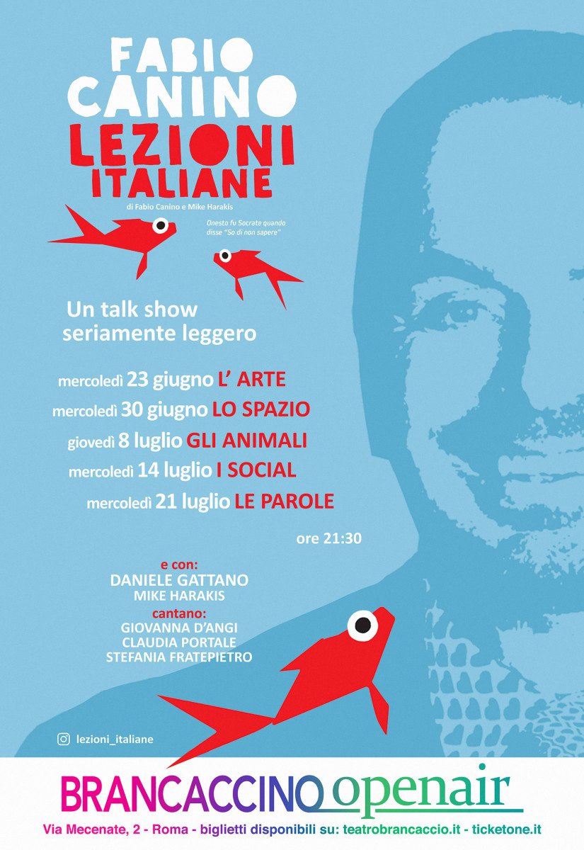 Fabio Canino Brancaccino Open Air - Lezioni italiane