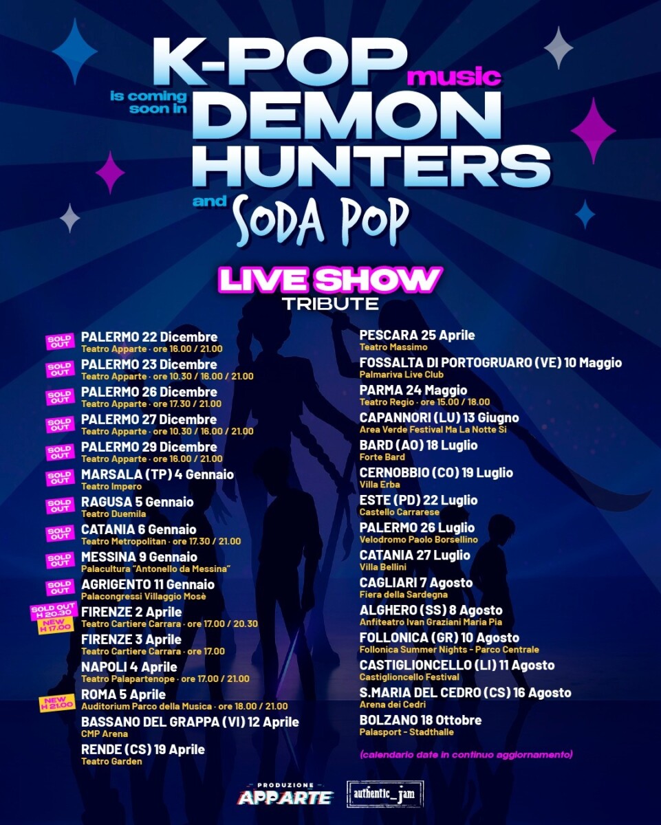 Demon Hunters and Soda Pop: il tour K-pop arriva in Italia