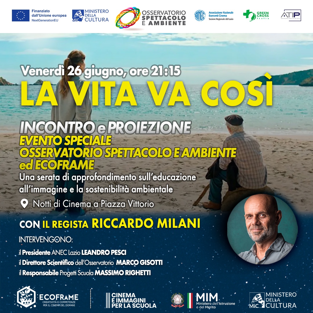 Riccardo Milani a Roma per l'Osservatorio Spettacolo e Ambiente: il bilancio di due anni